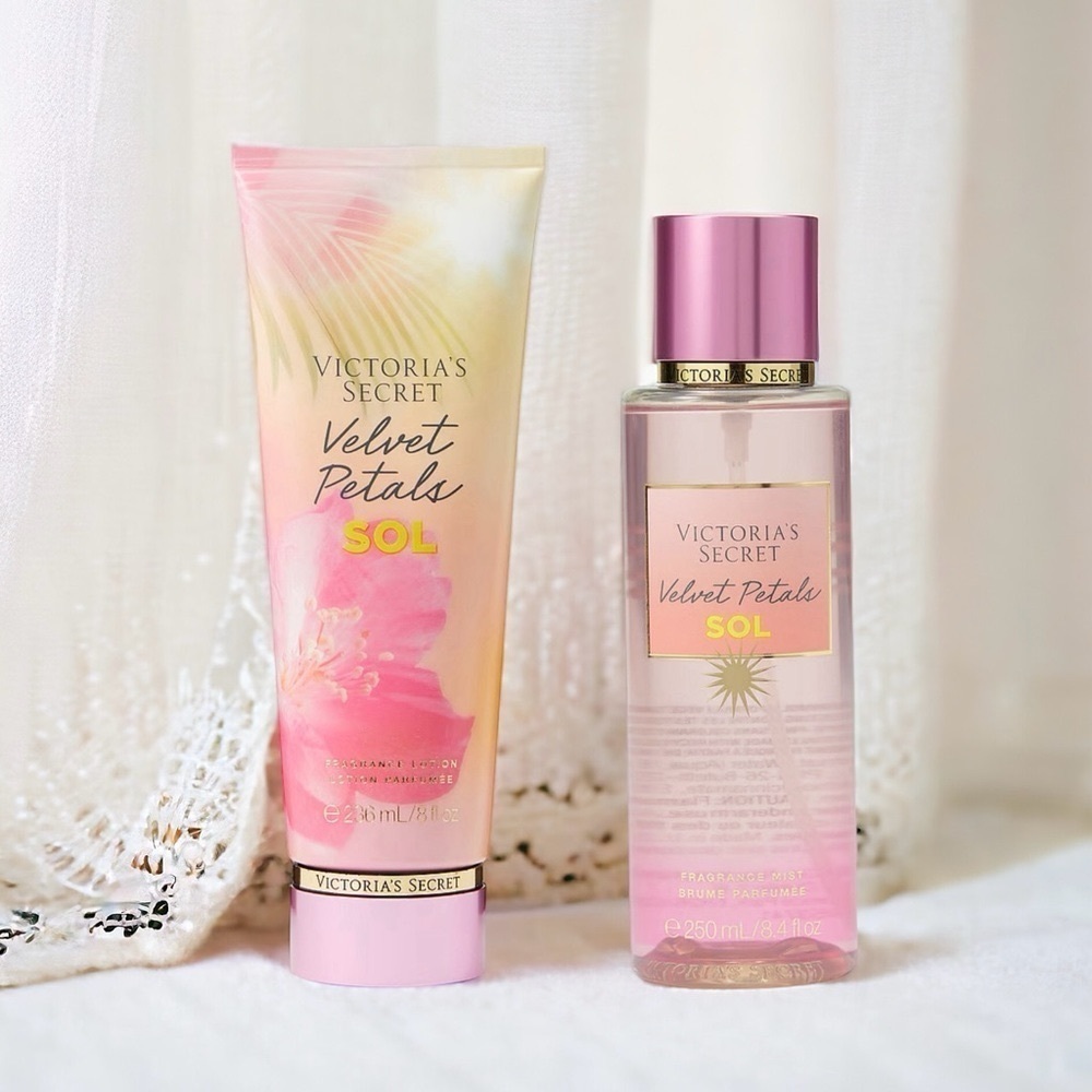 Victoria’s Secret Velvet Petals SOL Lotion Set Nwt